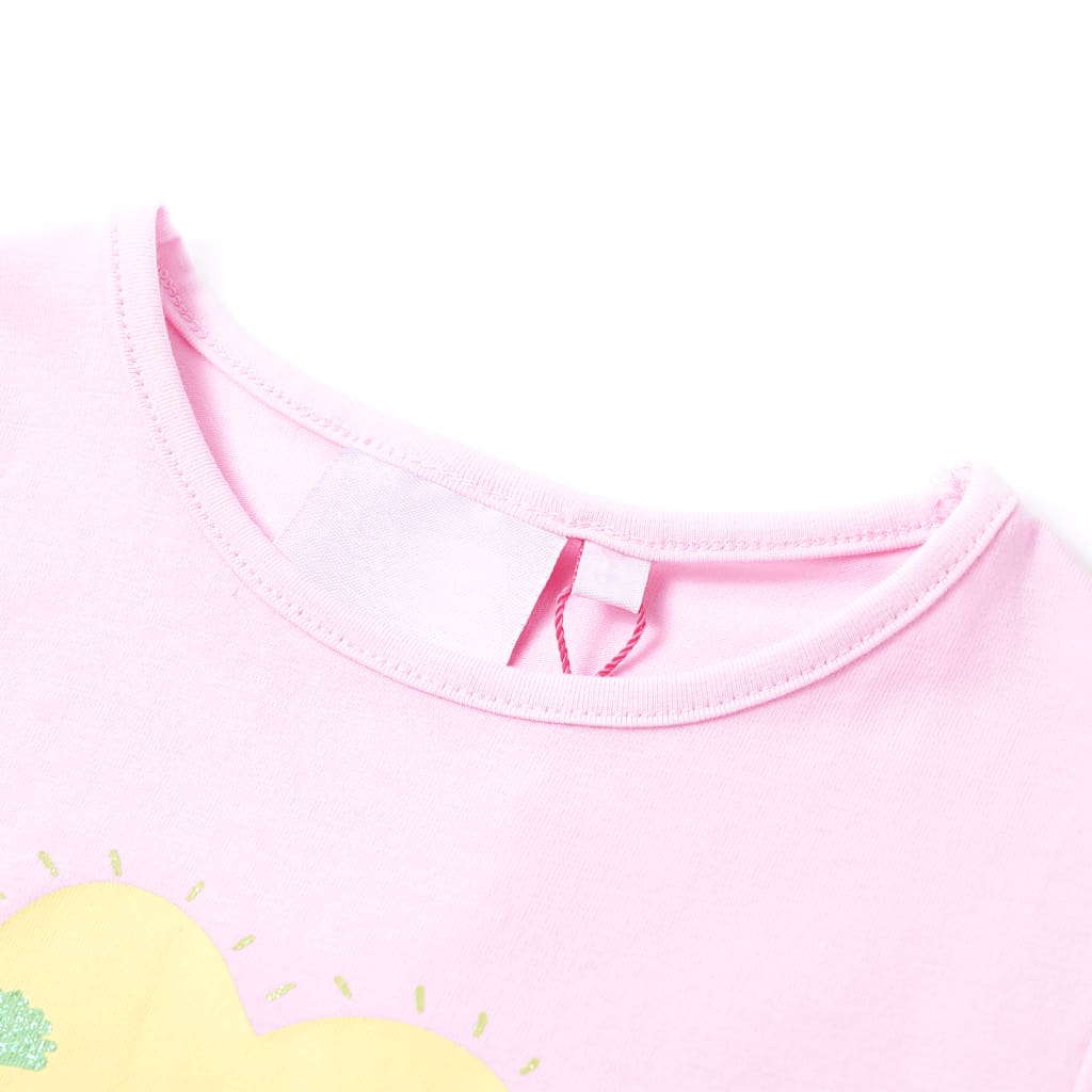 Kindershirt 116 lichtroze