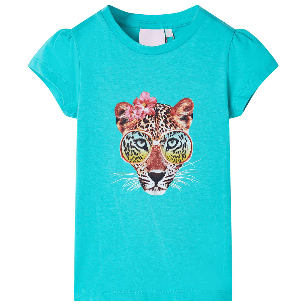 Kindershirt 104 mintkleurig