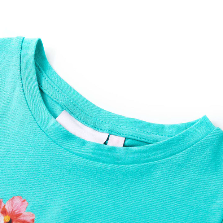 Kindershirt 104 mintkleurig