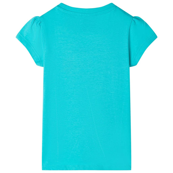 Kindershirt 116 mintkleurig