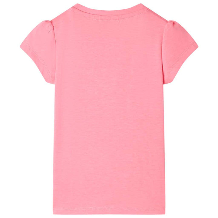 Kindershirt 104 neonroze