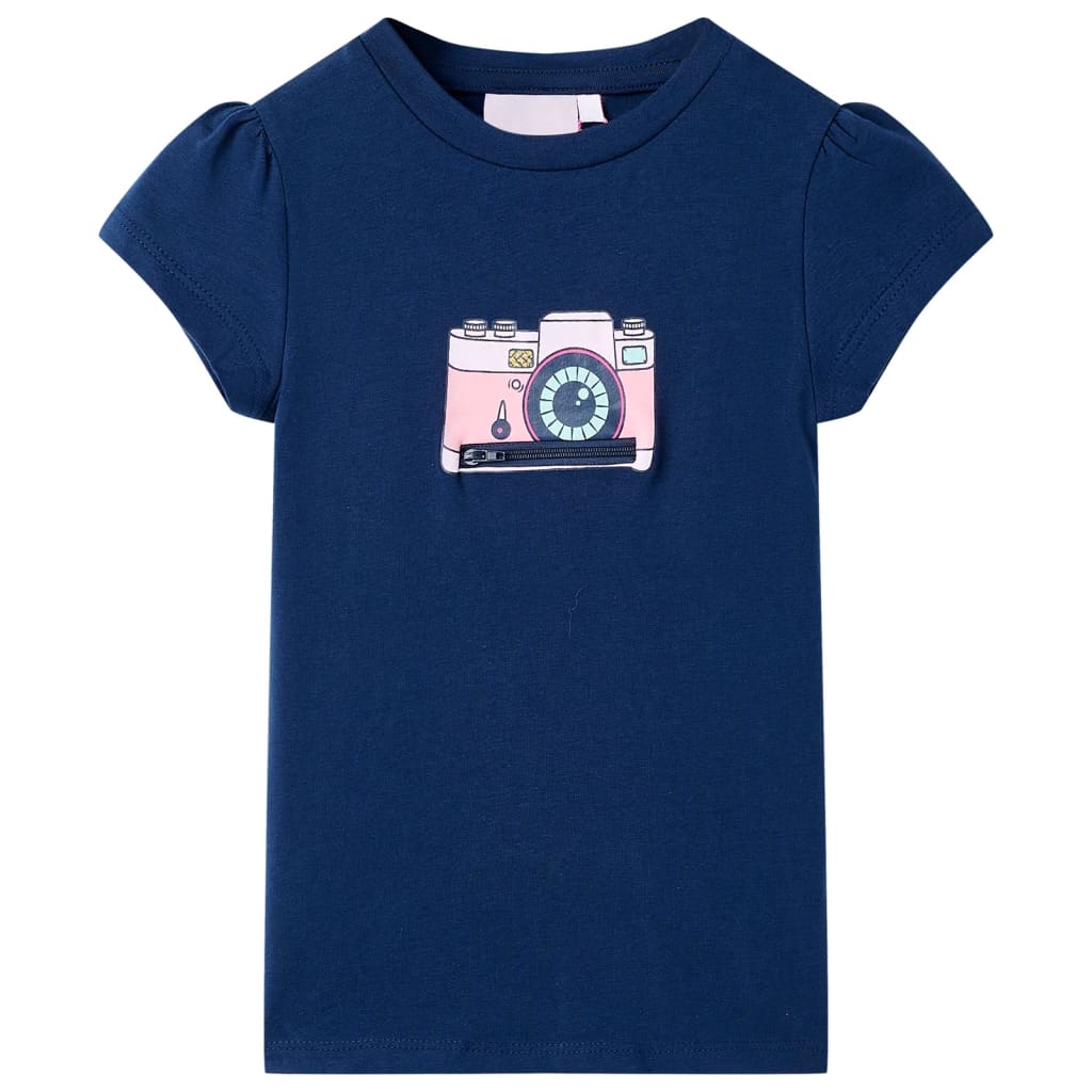 Kindershirt 104 marineblauw