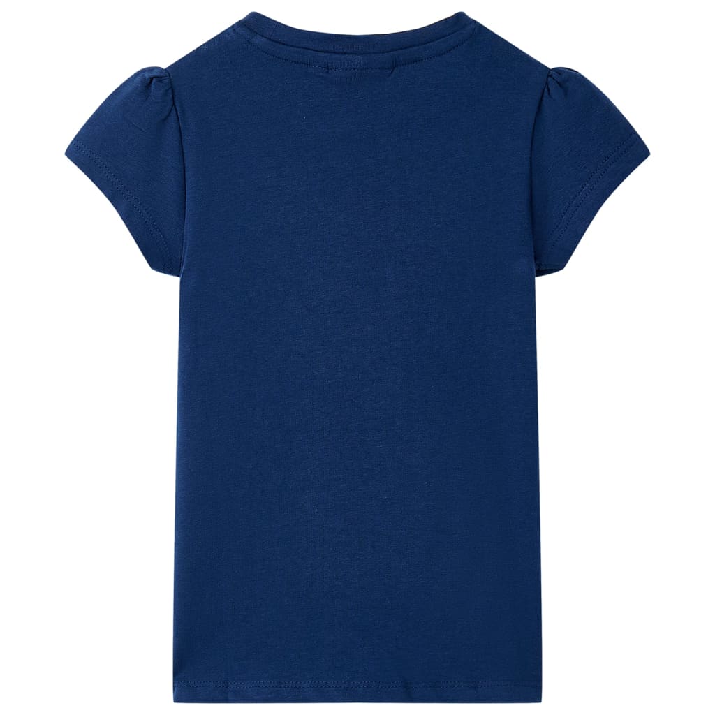 Kindershirt 116 marineblauw