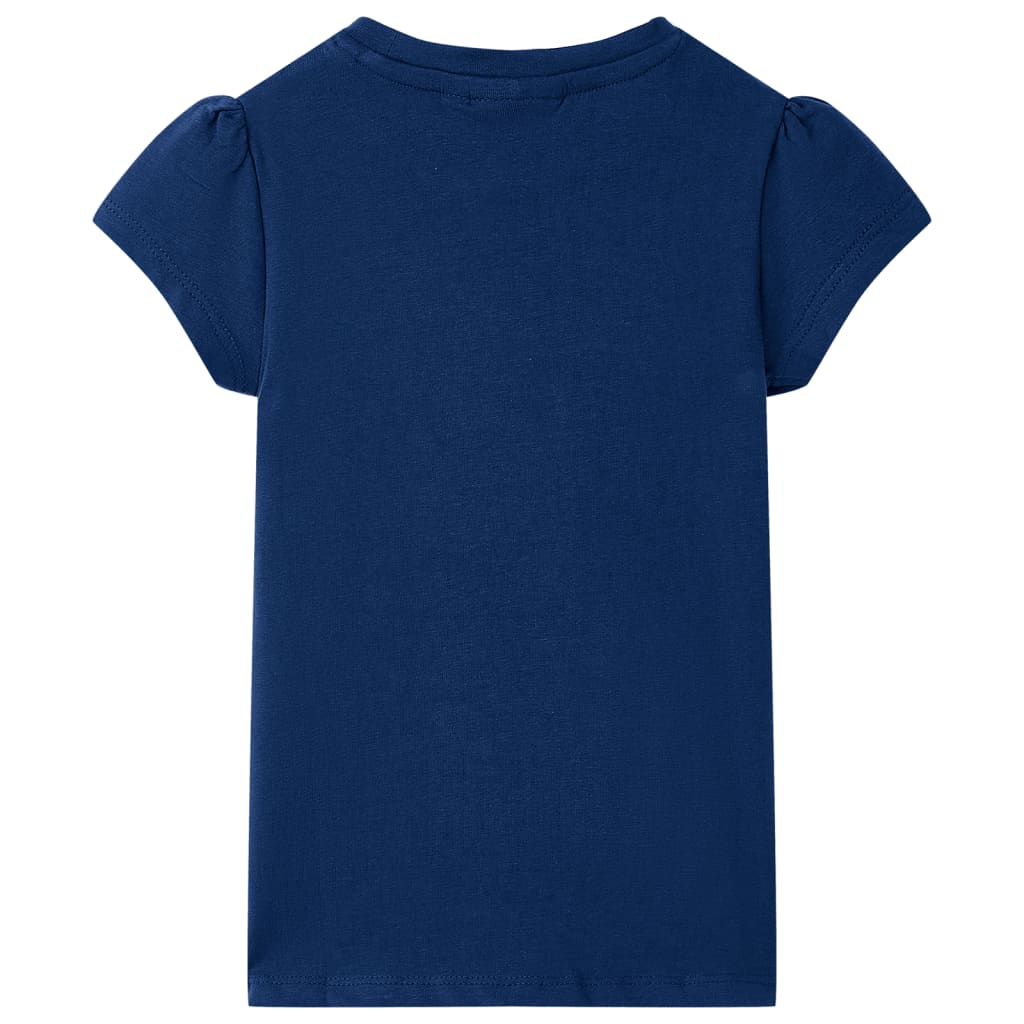 Kindershirt 128 marineblauw