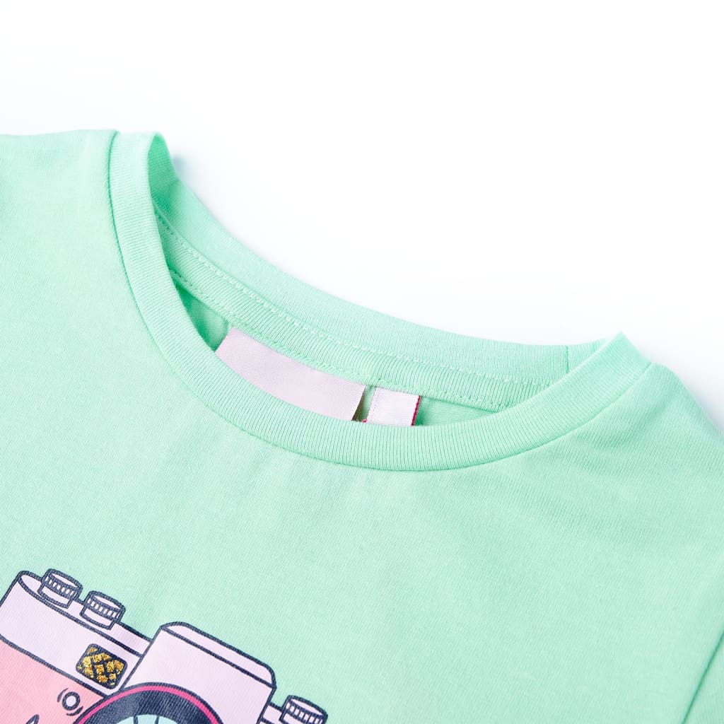 Kindershirt 128 felgroen