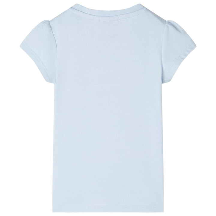 Kindershirt 116 lichtblauw