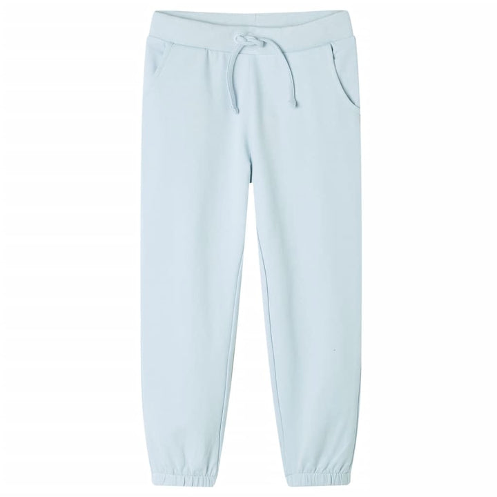 Kinderjoggingbroek 128 lichtblauw