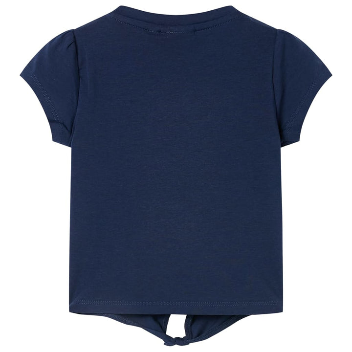 Kindershirt 128 marineblauw