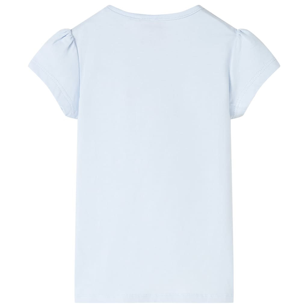 Kindershirt 116 lichtblauw