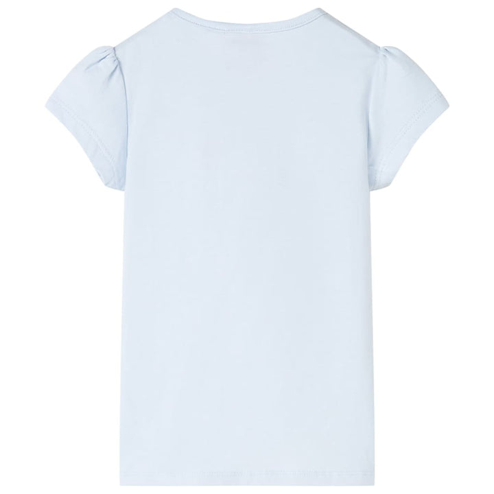 Kindershirt 116 lichtblauw