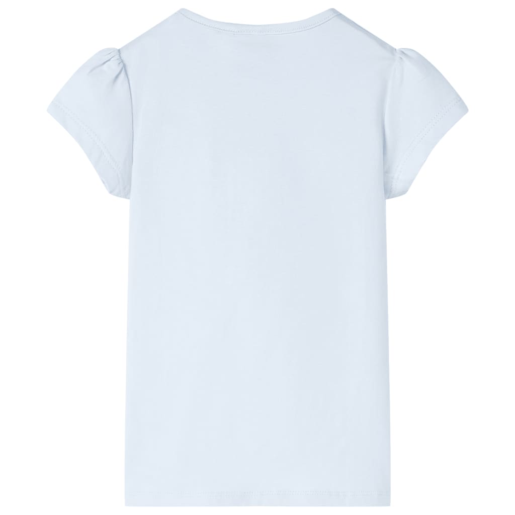 Kindershirt 140 lichtblauw