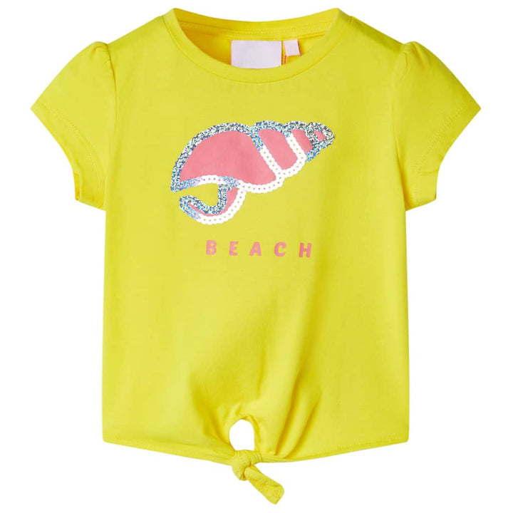 Kindershirt 92 geel