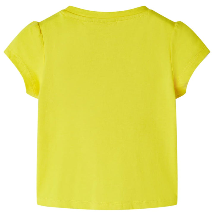 Kindershirt 104 geel