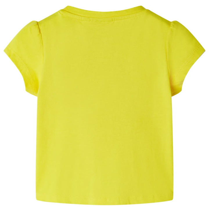 Kindershirt 116 geel