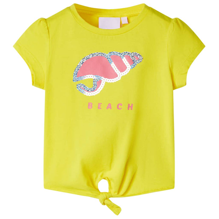 Kindershirt 140 geel