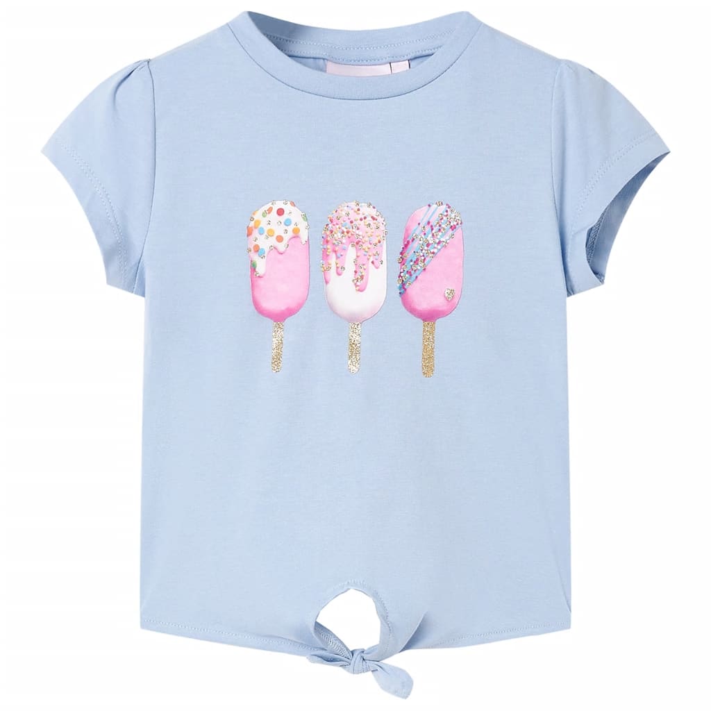 Kindershirt 128 blauw