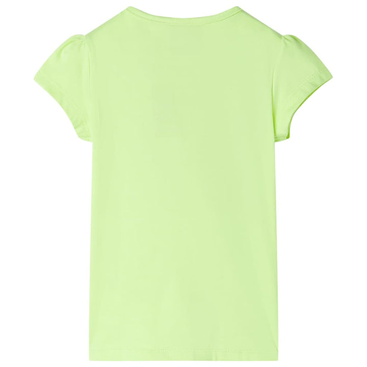 Kindershirt 92 neongeel