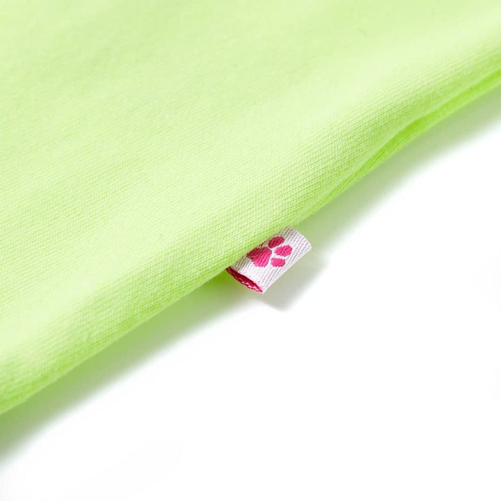 Kindershirt 92 neongeel