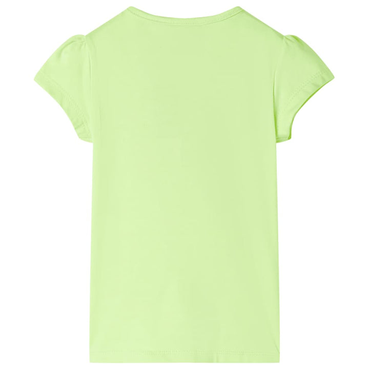 Kindershirt 104 neongeel