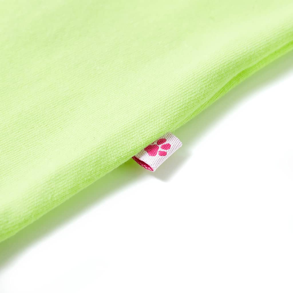 Kindershirt 104 neongeel