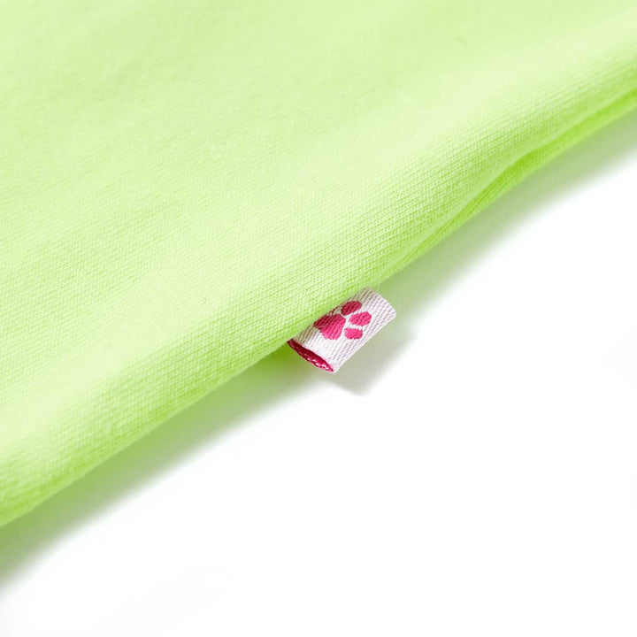 Kindershirt 104 neongeel