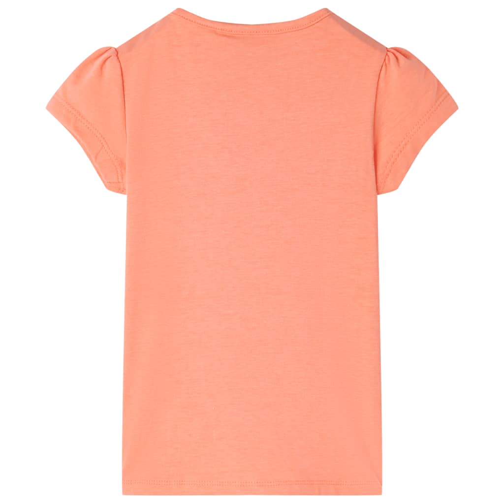 Kindershirt 92 neon oranje