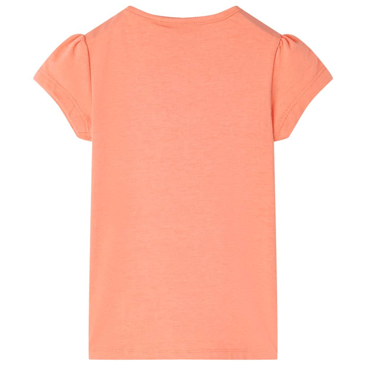 Kindershirt 92 neon oranje