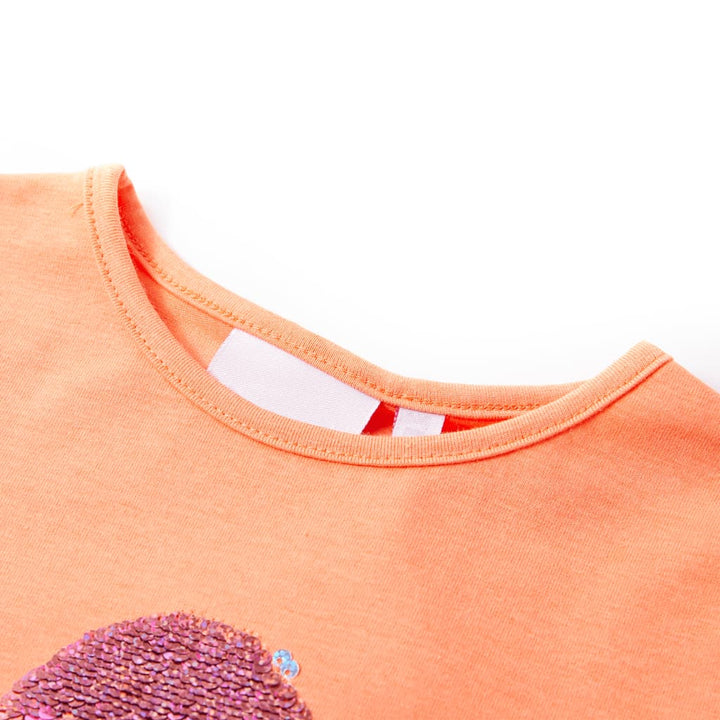 Kindershirt 104 neonoranje