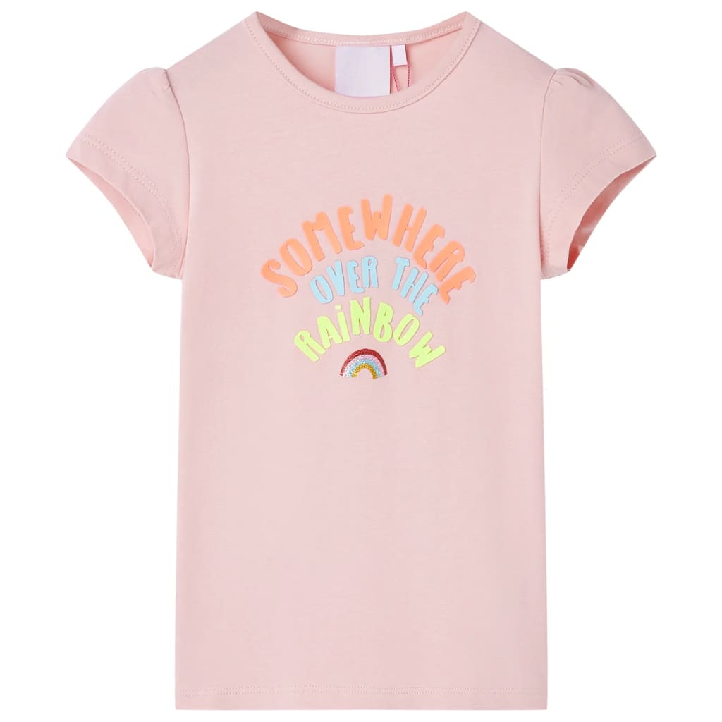 Kindershirt 140 lichtroze