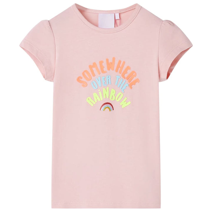 Kindershirt 140 lichtroze