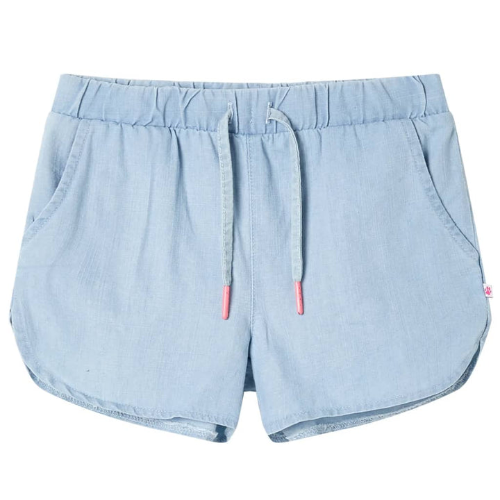 Kindershorts 116 zachtdenimblauw