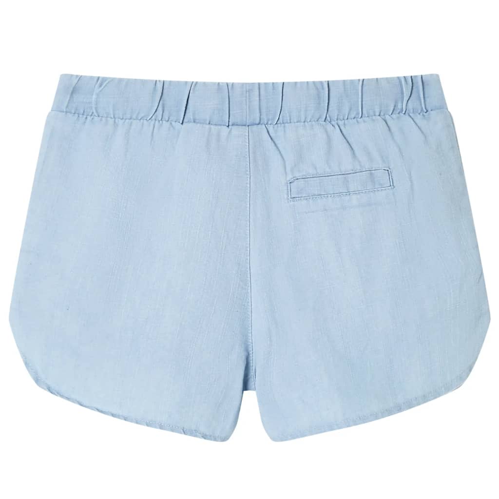 Kindershorts 116 zachtdenimblauw