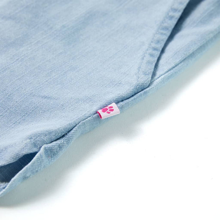 Kindershorts 116 zachtdenimblauw