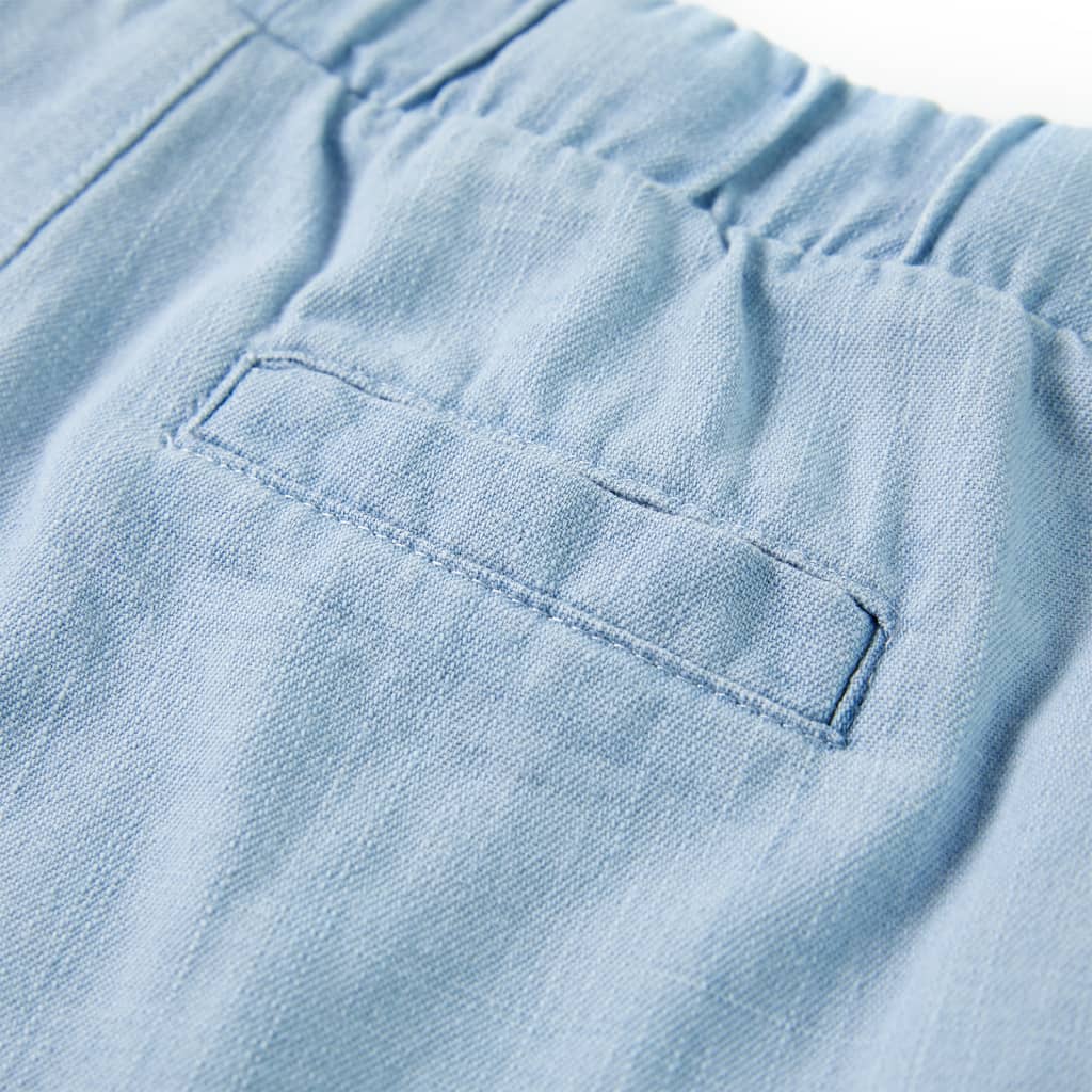 Kindershorts 116 zachtdenimblauw