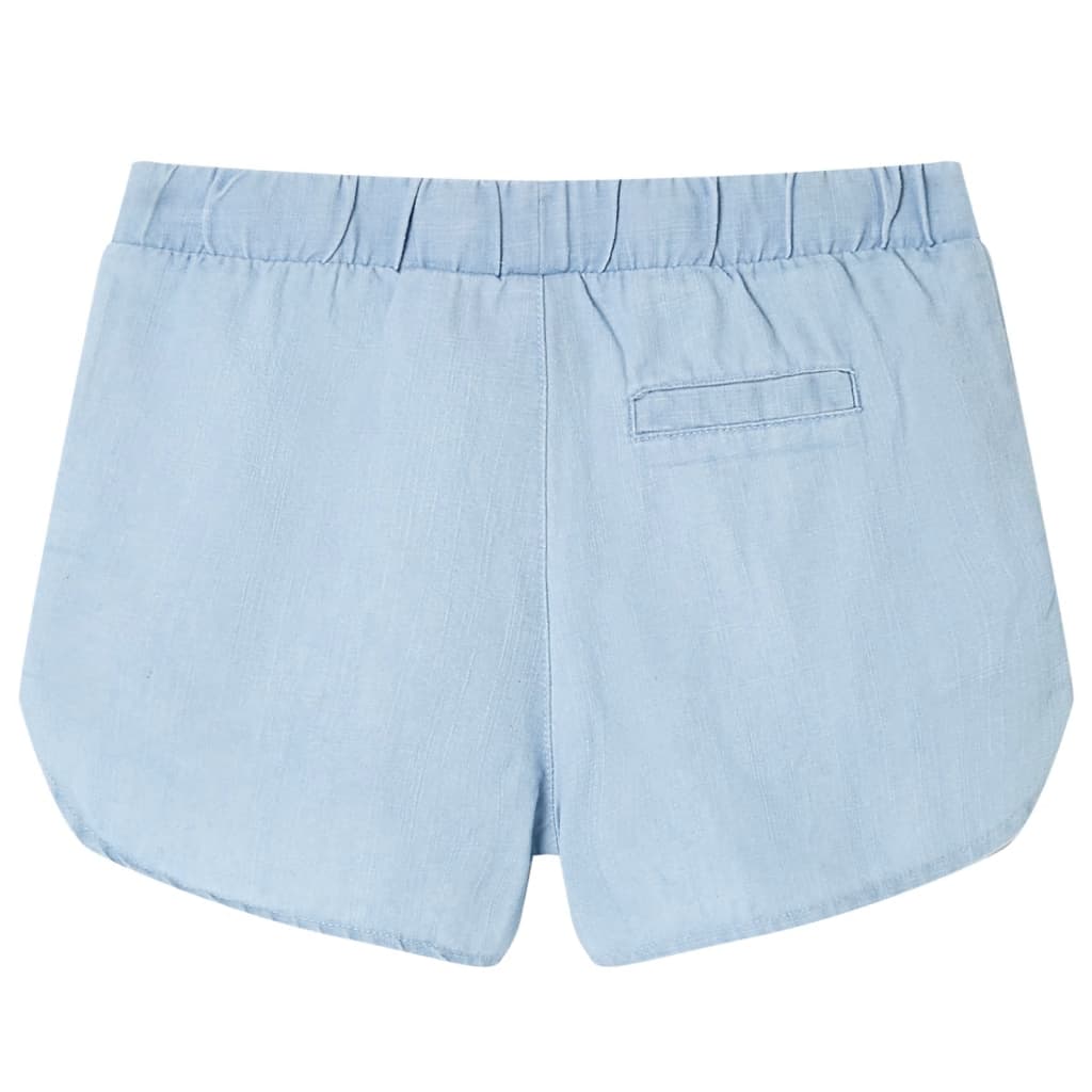 Kindershorts 140 zachtdenimblauw