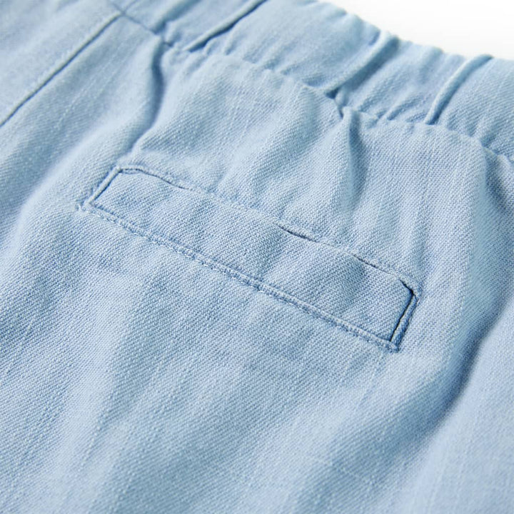 Kindershorts 140 zachtdenimblauw