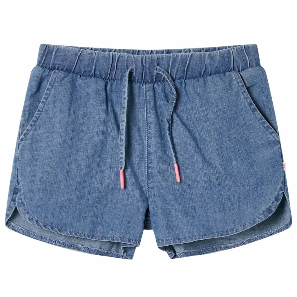 Kindershorts 104 denimblauw