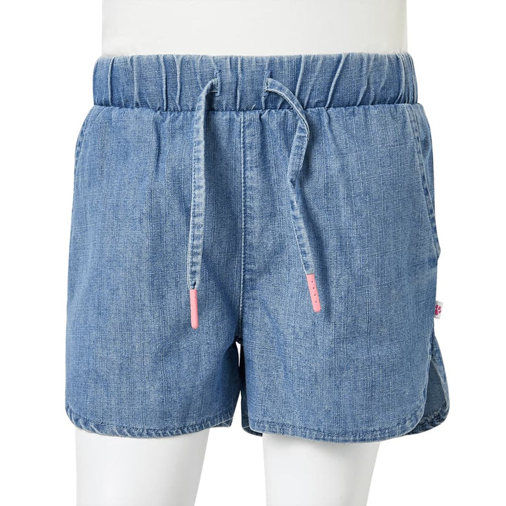 Kindershorts 104 denimblauw