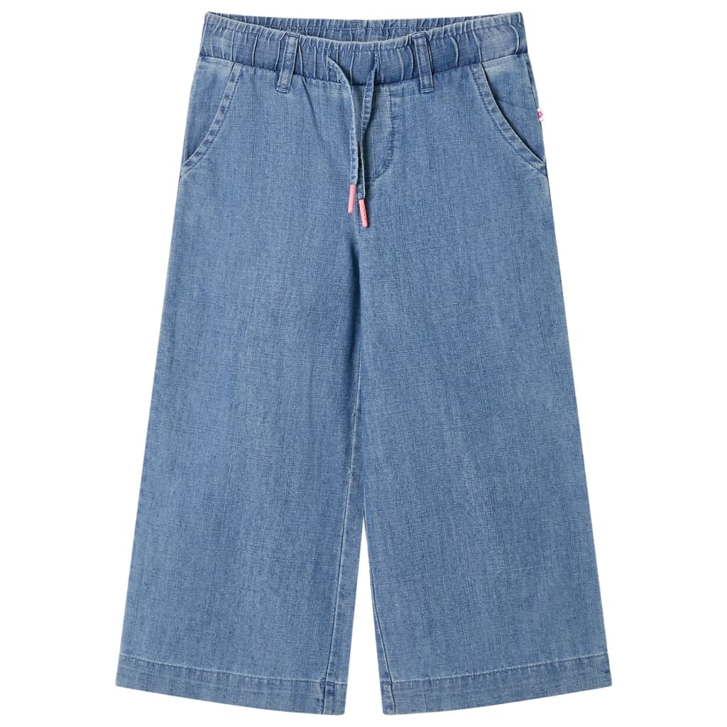 Kinderbroek 92 denimblauw