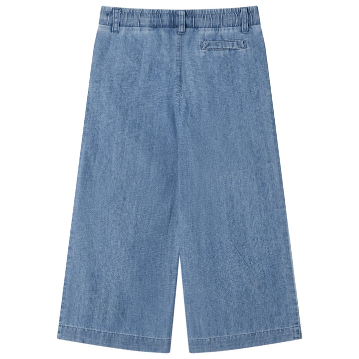 Kinderbroek 92 denimblauw