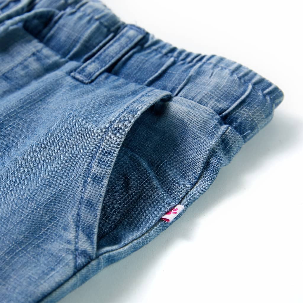 Kinderbroek 92 denimblauw