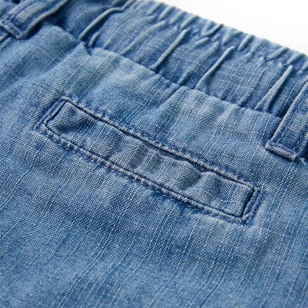 Kinderbroek 92 denimblauw