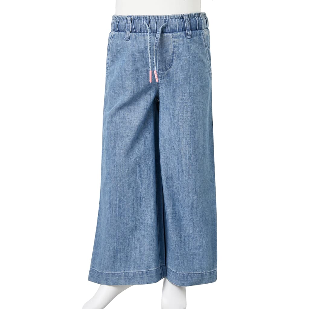 Kinderbroek 92 denimblauw