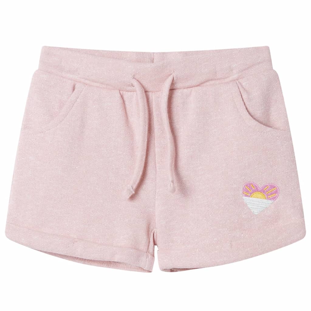 Kindershorts met trekkoord 104 gemengd lichtroze