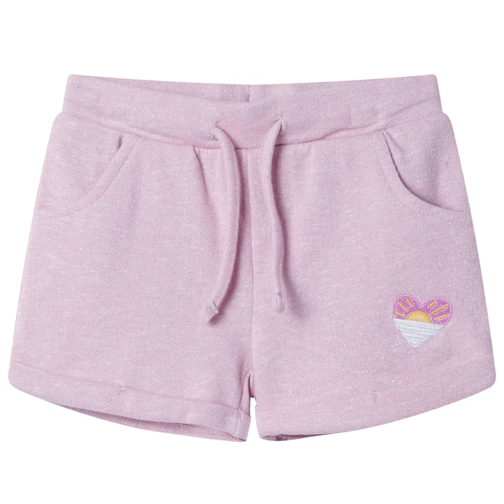 Kindershorts met trekkoord 92 gemengd lila