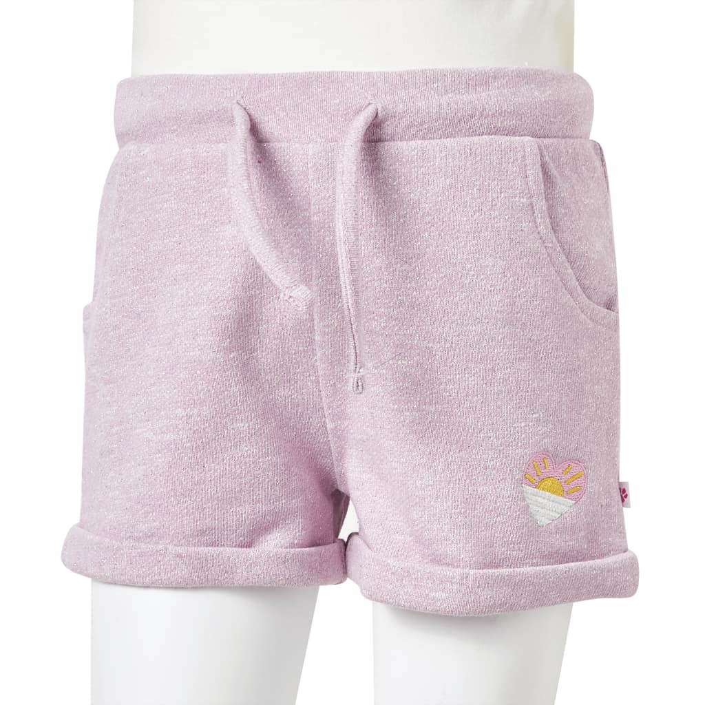 Kindershorts met trekkoord 92 gemengd lila