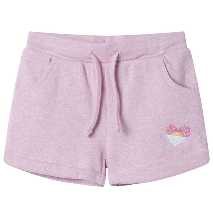 Kindershorts met trekkoord 104 gemengd lila