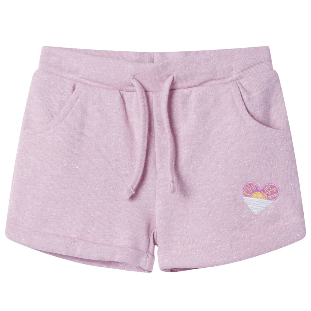 Kindershorts met trekkoord 116 gemengd lila