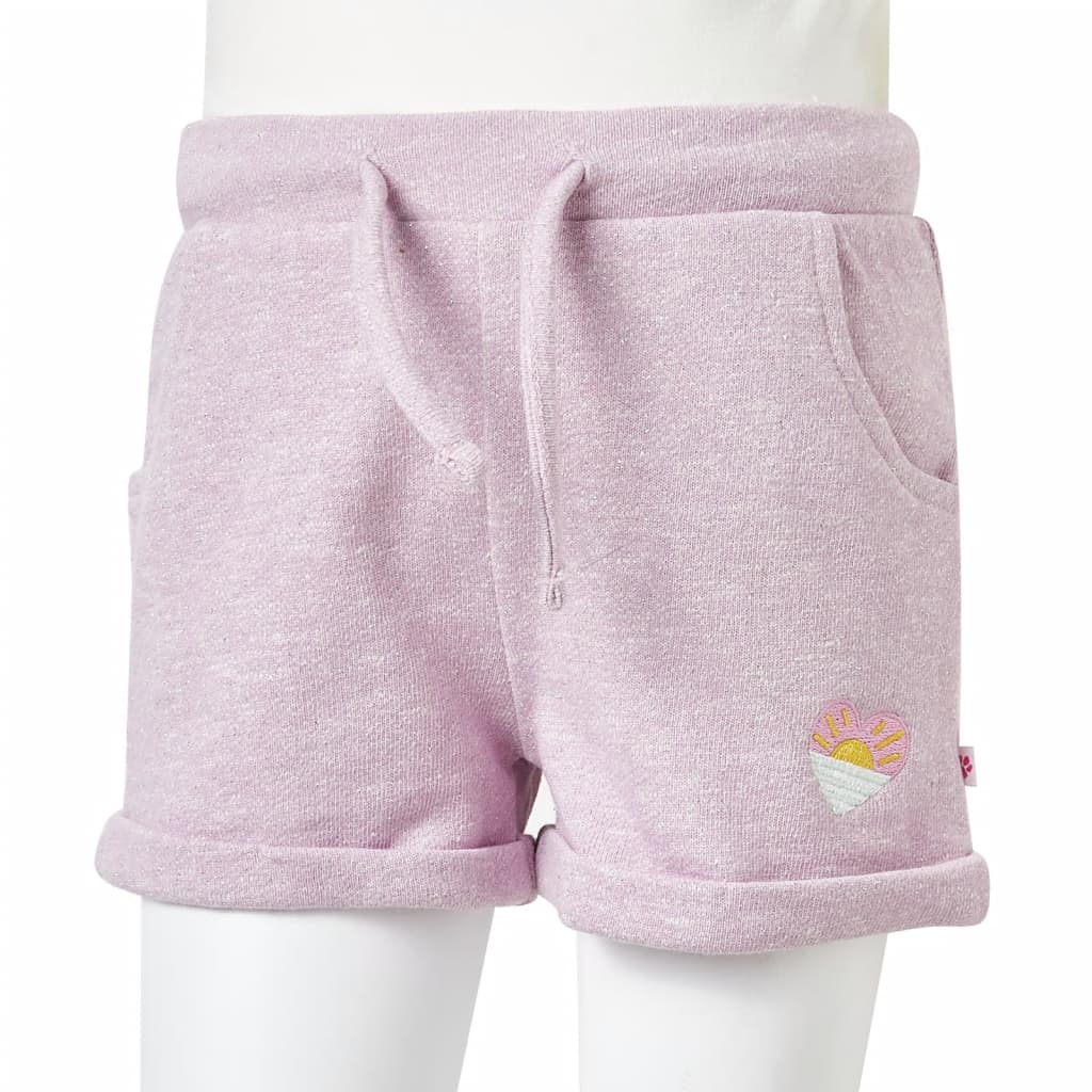 Kindershorts met trekkoord 116 gemengd lila