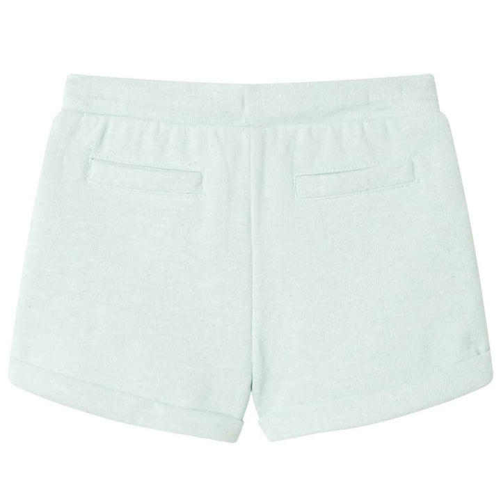 Kindershorts met trekkoord 92 gemengd lichtmintkleurig